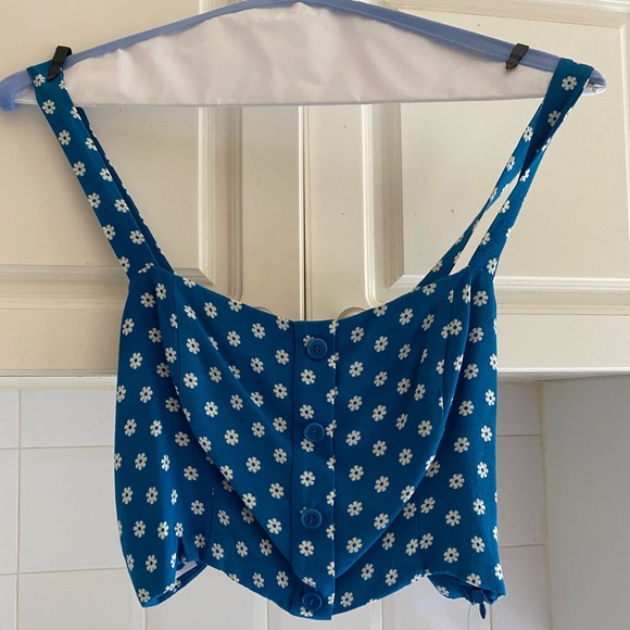 🤍 💙 ADORABLE REFORMATION 2 PIECE 💙 🤍 - Picture 1 of 6